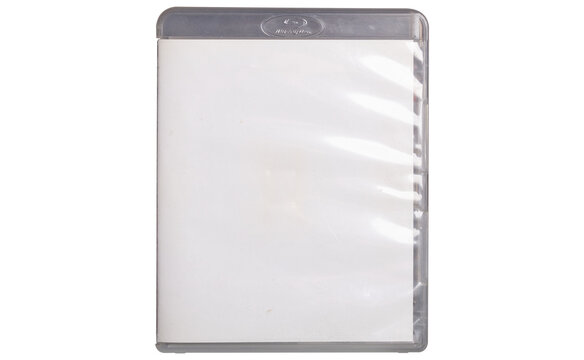 CD game case with blank cover png isolated on transparent background