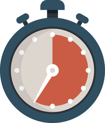 Finish stopwatch icon flat vector. Clock stop. Timer watch isolated