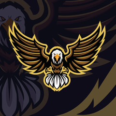 Eagle esport logo design for gaming team © Ari