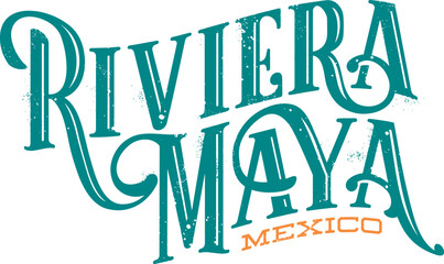 Riviera Maya Mexico Tropical Vacation Custom Text - 557790316