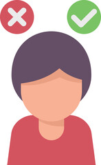 Manager comparison icon flat vector. Scale balance. Business money isolated