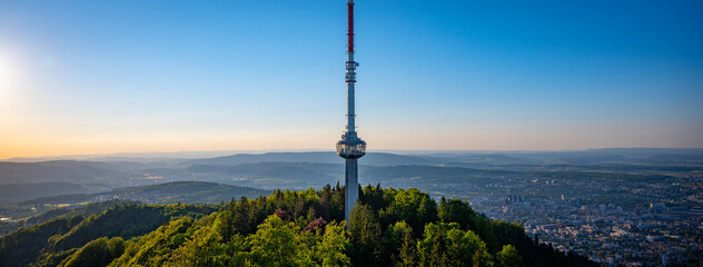 TV tower over the city