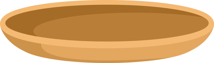Dinner plate icon flat vector. Food dish. Table plate isolated