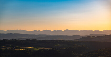 Sunset over the Jura
