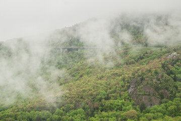 Fog Over Linn Cove Viaduct