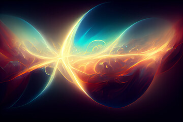 Fototapeta premium Abstract background with colors and lights