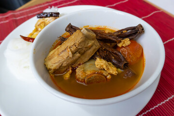 Nam ngiao | Noodle soup or curry of  Northern Thai cuisine