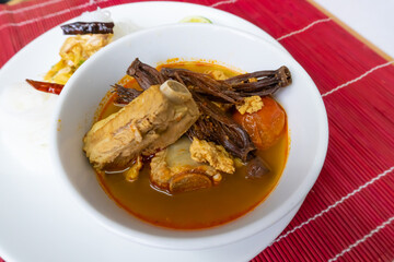 Nam ngiao | Noodle soup or curry of  Northern Thai cuisine
