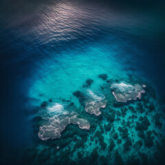 Coral reef background in the sea.