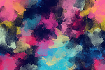 Colorful oil paint brush background