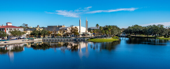 Downtown and waterfront at Celebration Florida