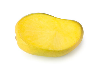 Slice of yellow Ataulfo mango fruit