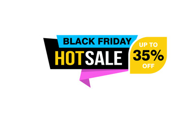 35 Percent discount offer, clearance, promotion banner layout with sticker style. 
