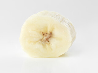 Closeup of a banana slice