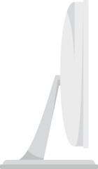 Monitor screen icon flat vector. Pc display. Modern technology isolated