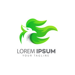 colorful 3D bird logo concept, bird logo 