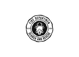 Fire department logos, modern and vintage style logo