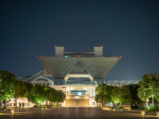 夜の東京国際展示場