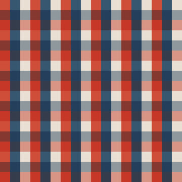 Vintage red and blue flannel fabric pattern design