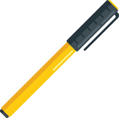 Pen tool icon flat vector. Ink nib. Writing pencil isolated