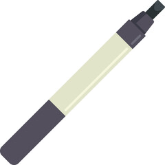 Marker icon flat vector. Ink tool. Graphic marker isolated