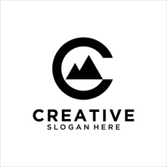 C Letter Logo Design Template