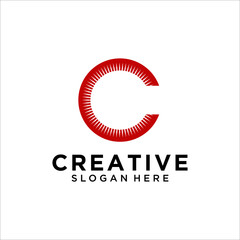 C Letter Logo Design Template