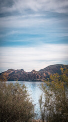 sunset in the mountains