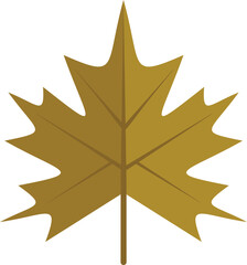 Maple leaf icon flat vector. Fall autumn. Foliage tree isolated