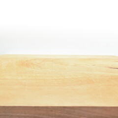 wood cutting board texture on white background