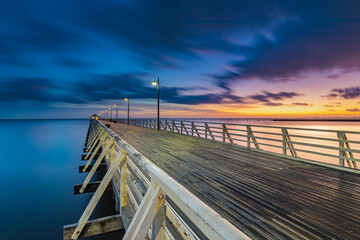 Fototapeta premium Sunrise Shorncliffe Pier, QLD