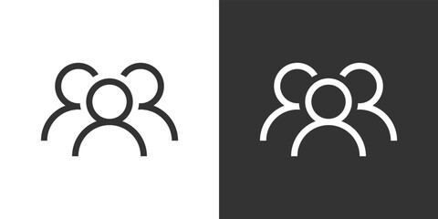 People or group of users or friends, vector, icon