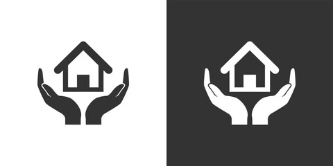 Charity and donation silhouette icon