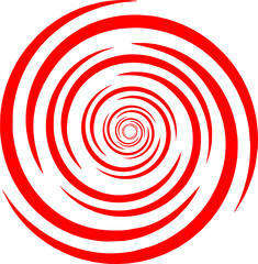 Circle abstract logo icon red transparent