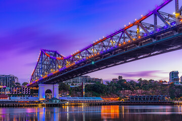 Fototapeta na wymiar Story Bridge Sunrise, Brisbane QLD