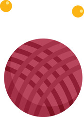 Knitting ball icon flat vector. Interior house. Daily life isolated