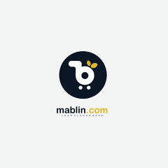 shop logo with letter b design icon template © Norin