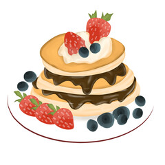 Sweet Pancake Illustration
