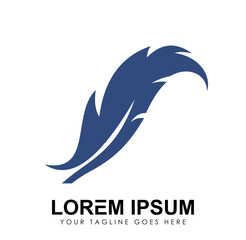 Feather Logo Template Vector Icon