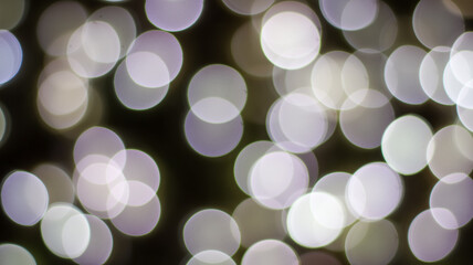 bokeh of lights on the christmas background