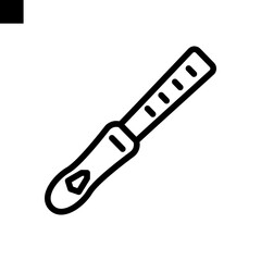 flute icon line style vector