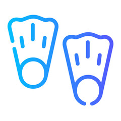 diving gradient icon