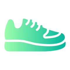 Foto auf Alu-Dibond shoe gradient icon © Barudak Lier