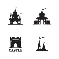 Castle Logo Template vector symbol  icon design