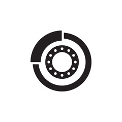 motorcycle brake icon , automotive icon