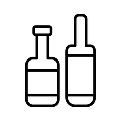 Wine bottles vector icon symbol design