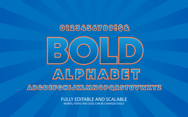 Glowing blue dark background text effect. Editable text effect