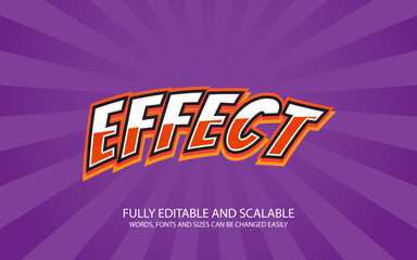 Editable text style effect - 3D text style theme