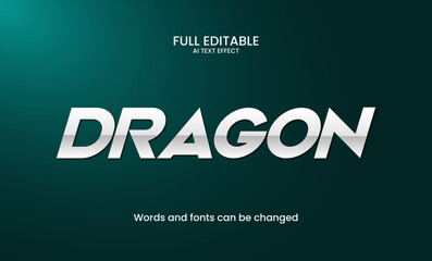 Editable text style effect - 3D text style theme