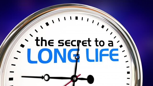 The Secret to a Long Life Clock Longevity Advice 3d Animation